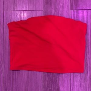 Garage Red Tube Top